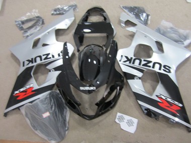 Cheapest 2004-2005 Black White Suzuki GSXR750 Motorbike Fairing Kits Canada