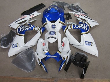 Cheapest 2006-2007 Blue White Lucky Strike Motul Suzuki GSXR750 Motorbike Fairings Canada