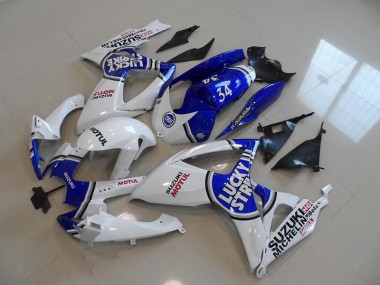 Cheapest 2006-2007 Blue White Lucky Strike Motul 34 Suzuki GSXR750 Motorcycle Fairing Kit Canada