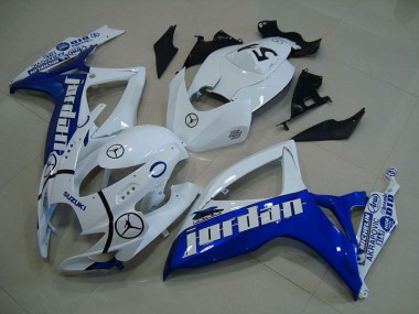 Cheapest 2006-2007 Blue White Jordan Suzuki GSXR750 Motorcycle Fairings Kits Canada