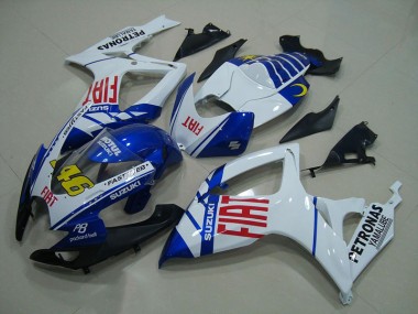 Cheapest 2006-2007 Blue White Fiat 46 Suzuki GSXR750 Moto Fairings Canada
