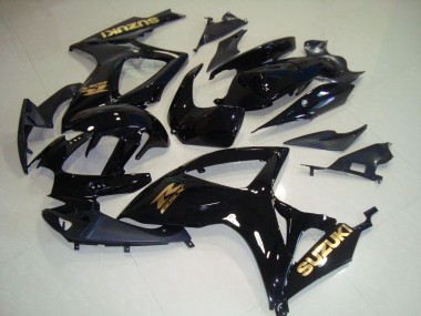 Cheapest 2006-2007 Black Gold Decal Suzuki GSXR750 Motorcyle Fairings Canada