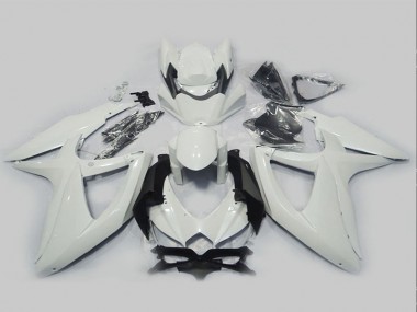 Cheapest 2008-2010 White Suzuki GSXR750 Motorcycle Fairing Kits Canada