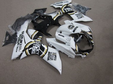 Cheapest 2011-2021 White Lucky Strike Black Motul Suzuki GSXR750 Bike Fairings Canada