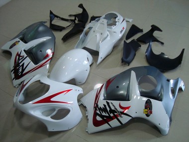 Cheapest 1996-2007 White Black Suzuki GSXR1300 Hayabusa Motorcycle Fairing Kit Canada