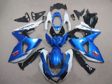 Cheapest 2009-2016 Blue White Suzuki GSXR1000 Replacement Fairings Canada