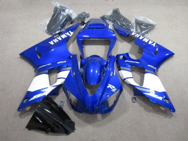 Cheapest 1998-1999 Blue White Decal Yamaha YZF R1 Moto Fairings Canada