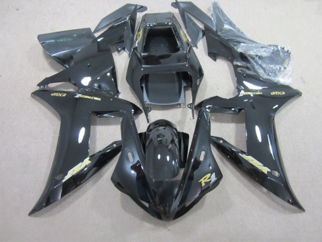Cheapest 2002-2003 Black with Gold Decal Yamaha YZF R1 Motorbike Fairing Canada Cheapest 2002-2003 Black with Gold Decal Yamaha YZF R1 Motorbike Fairing Canada