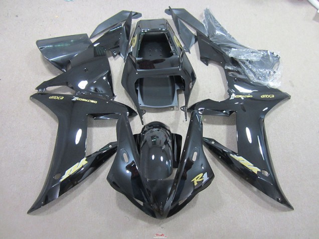 Cheapest 2002-2003 Black Gold Decal Yamaha YZF R1 Motorcyle Fairings Canada Cheapest 2002-2003 Black Gold Decal Yamaha YZF R1 Motorcyle Fairings Canada