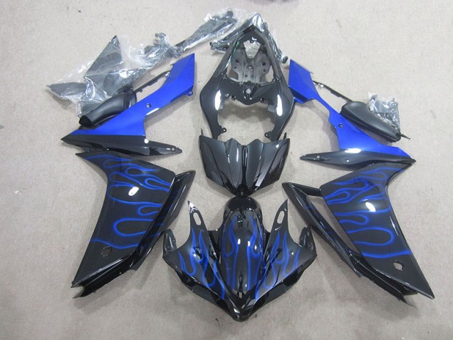 Cheapest 2007-2008 Black Blue Flame Yamaha YZF R1 Motorcycle Fairing Canada Cheapest 2007-2008 Black Blue Flame Yamaha YZF R1 Motorcycle Fairing Canada