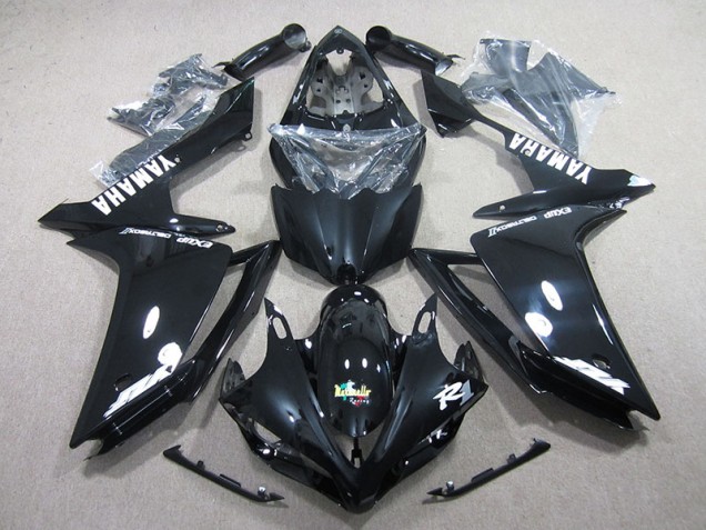 Cheapest 2007-2008 Black White Decal Yamaha YZF R1 Motorcycle Fairing Kits Canada