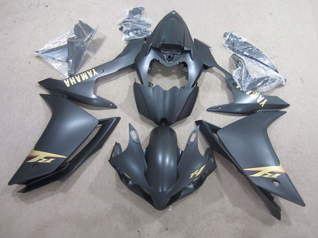 Cheapest 2007-2008 Black Gold Decal Yamaha YZF R1 Bike Fairings Canada