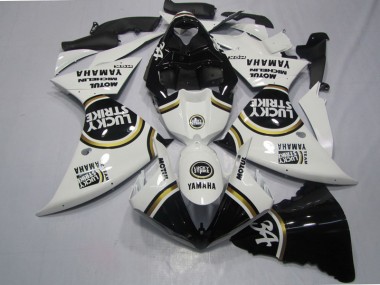 Cheapest 2009-2011 Black White Lucky Strike Yamaha YZF R1 Motorcycle Fairings Kits Canada