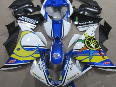 Cheapest 2009-2011 Blue White Yellow 46 Yamaha YZF R1 Replacement Fairings Canada