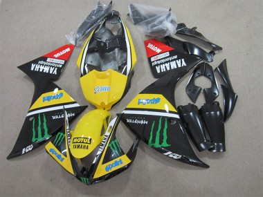 Cheapest 2009-2011 Black Yellow Motul Monster Yamaha YZF R1 Bike Fairing Canada