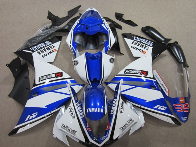 Cheapest 2012-2014 Blue White Pizzoli Yamaha YZF R1 Motorcycle Fairings Canada Cheapest 2012-2014 Blue White Pizzoli Yamaha YZF R1 Motorcycle Fairings Canada