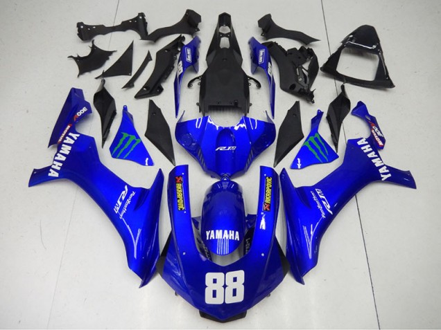 Cheapest 2015-2019 Blue Monster 88 Yamaha YZF R1 Motorcycle Fairings Canada Cheapest 2015-2019 Blue Monster 88 Yamaha YZF R1 Motorcycle Fairings Canada