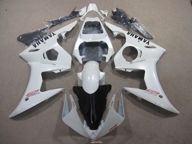 Cheapest 2003-2005 White with Black Decal Yamaha YZF R6 Bike Fairings Canada