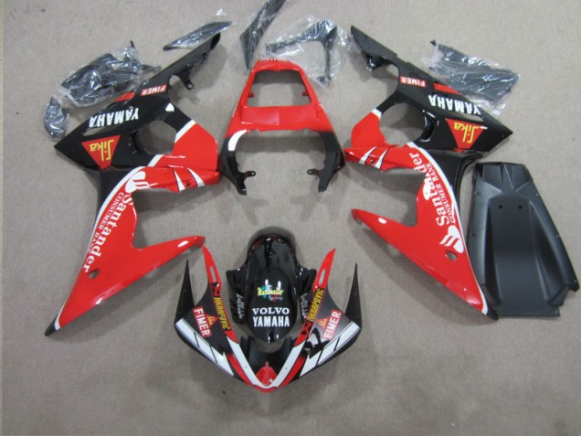 Cheapest 2003-2005 Red Black Santander Yamaha YZF R6 Motorcycle Replacement Fairings Canada Cheapest 2003-2005 Red Black Santander Yamaha YZF R6 Motorcycle Replacement Fairings Canada