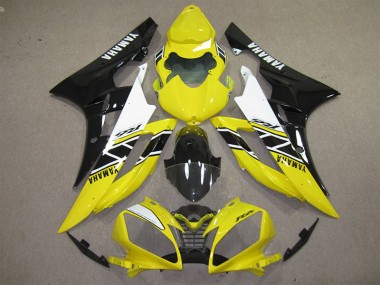 Cheapest 2006-2007 Yellow Black Decal Yamaha YZF R6 Motorcycle Fairings Kits Canada