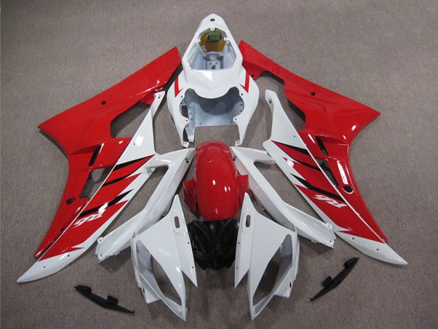 Cheapest 2006-2007 Red White Yamaha YZF R6 Motorcycle Replacement Fairings Canada Cheapest 2006-2007 Red White Yamaha YZF R6 Motorcycle Replacement Fairings Canada