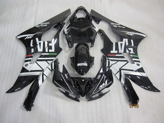 Cheapest 2006-2007 Black White Motul Fiat Yamaha YZF R6 Motorcycle Fairings Canada
