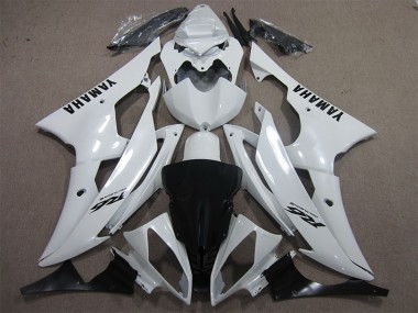 Cheapest 2008-2016 White Black Decal Yamaha YZF R6 Motorcycle Fairing Kits Canada