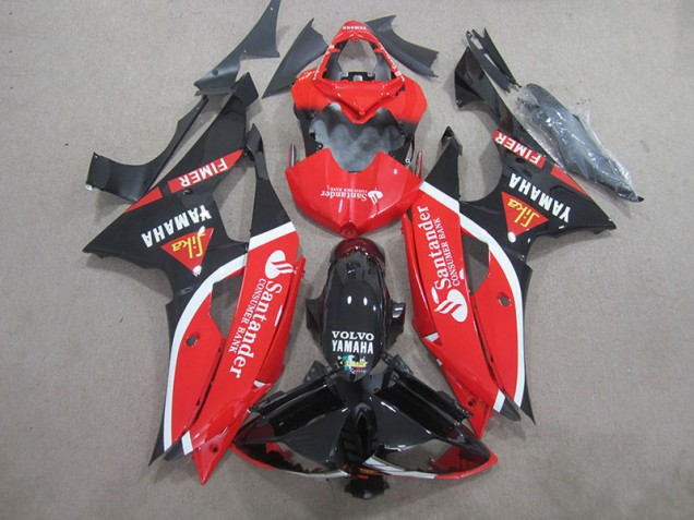 Cheapest 2008-2016 Black Red White Santander Yamaha YZF R6 Bike Fairings Canada Cheapest 2008-2016 Black Red White Santander Yamaha YZF R6 Bike Fairings Canada